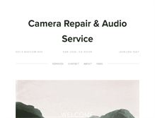 Tablet Screenshot of cameraandvideorepair.com